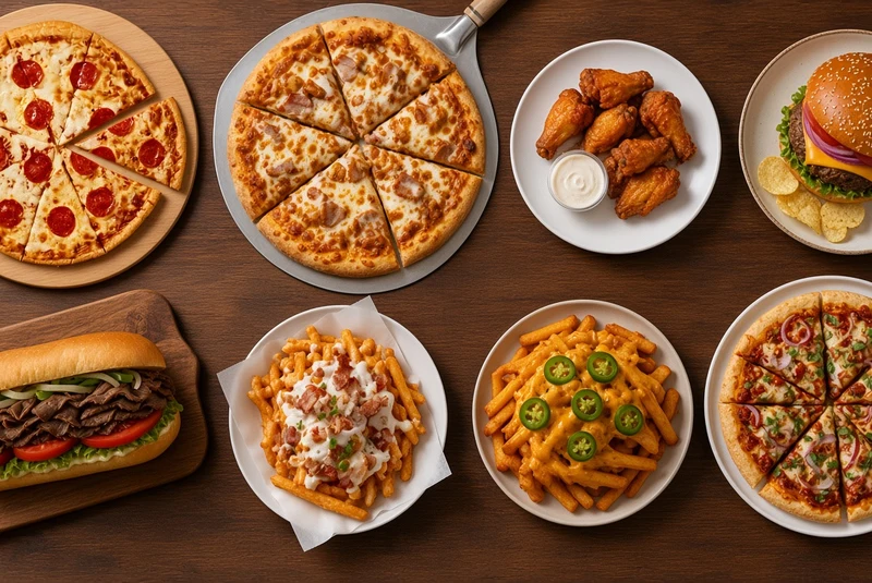 Pizza, wings and burgers from Peak & Flame Pizza Express in Cranston, Calgary